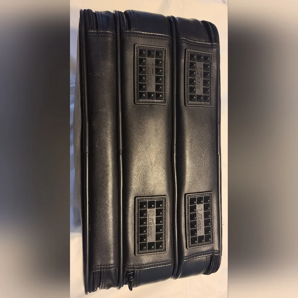 Targus CUN1 Leather Top Load Universal Laptop Briefcase Bag Black Case VGC USED
